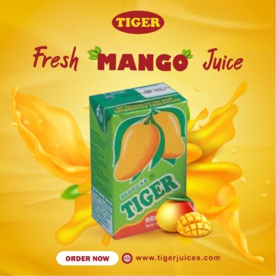 Pure Mango Magic in Every Sip Tiger's Mango Juice